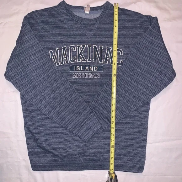 Unisex Mackinac Island Embroidered Long Sleeve Sweatshirt - Picture 5 of 6